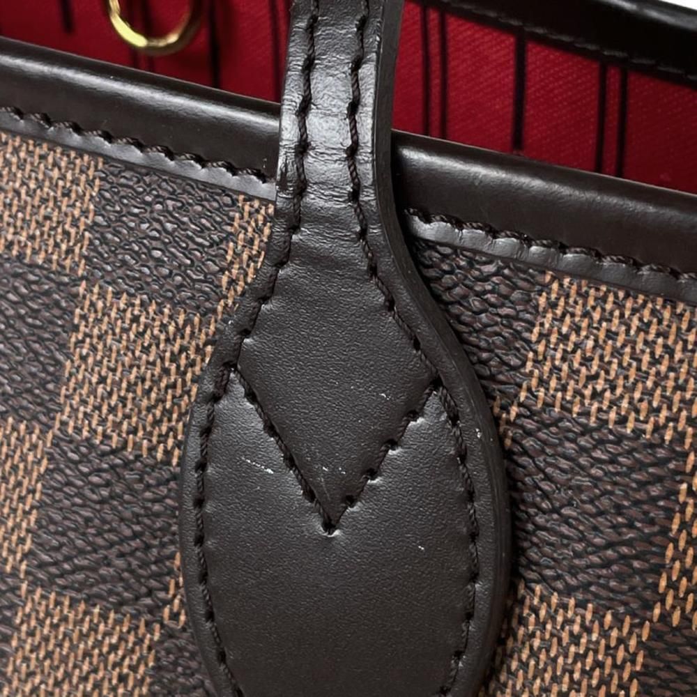 Louis Vuitton Neverfull PM Handbag Shopping Tote Bag Damier Brown - Picture 4 of 7